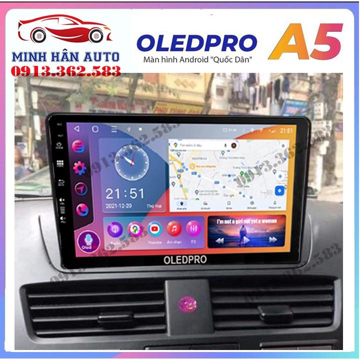 Bộ màn hình OLEDPRO A5, A3 cho xe MAZDA BT50, trọn bộ màn hình, mặt dưỡng,dây nguồn theo xe