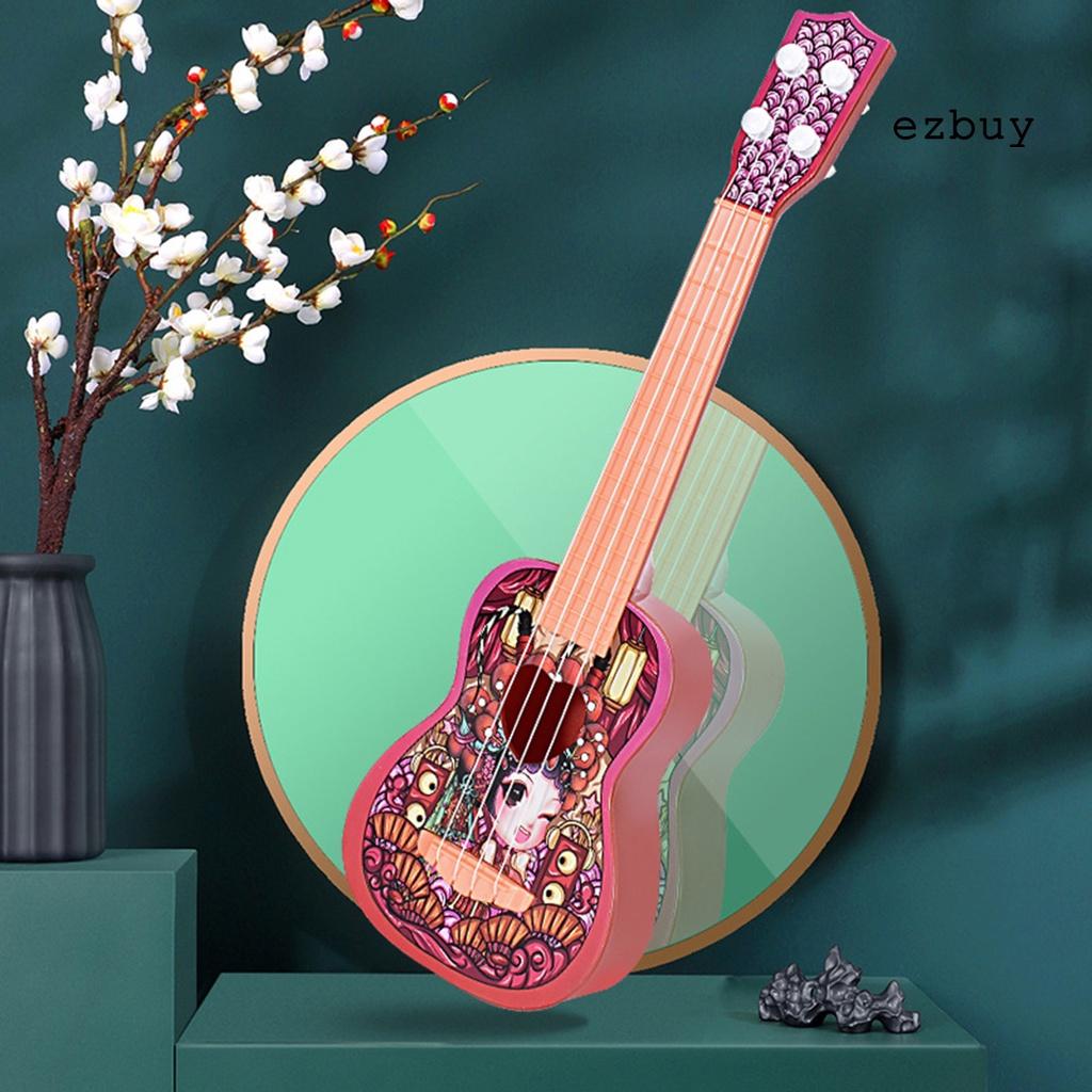 EY-Beginner Ukulele Compact Exquisite Workmanship Smooth Surface Red Mini Instrument Ukulele Toy Kids Gift