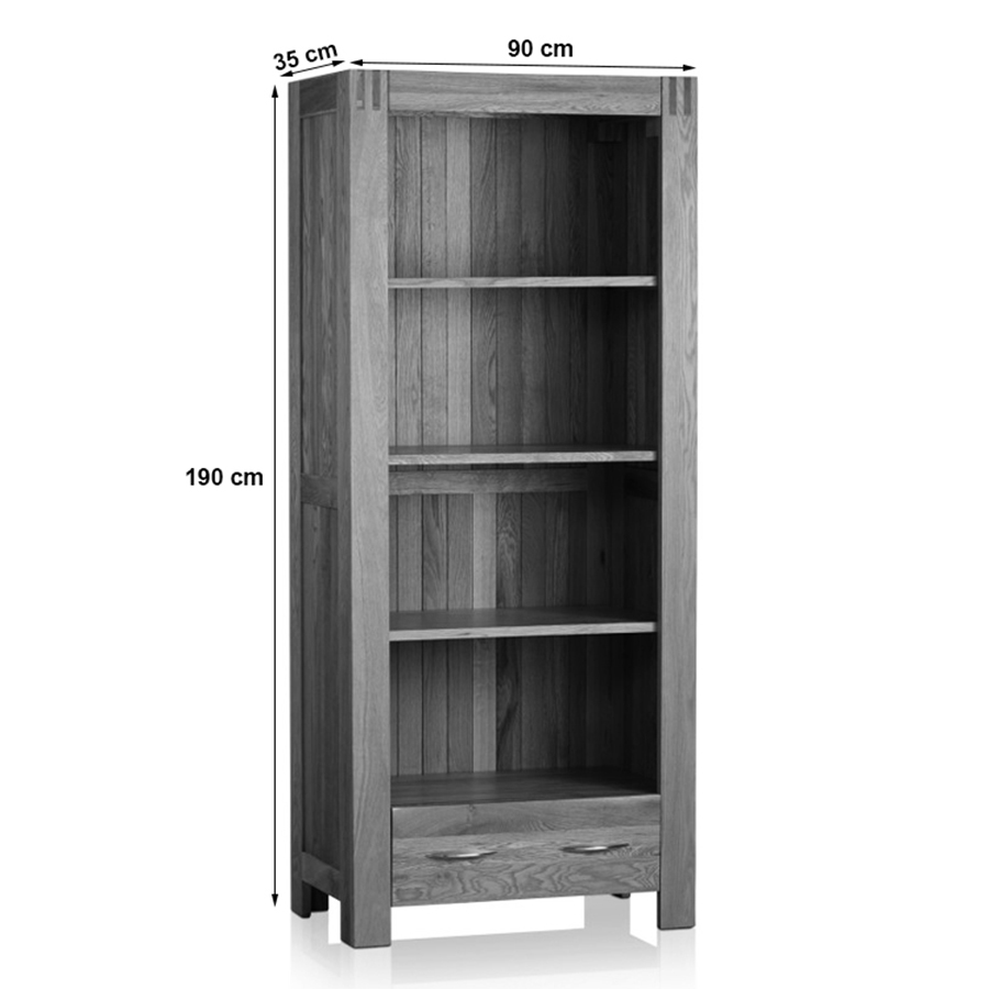 Tủ sách cao Alto gỗ sồi