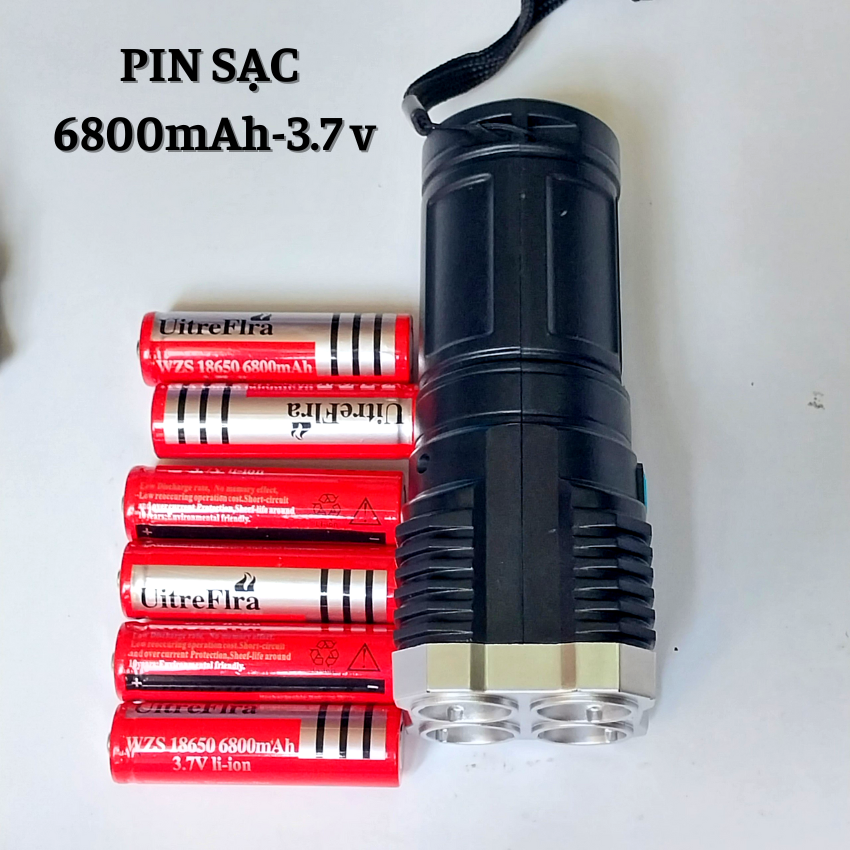 Pin sạc 18650 6800 mAh Dung Lượng Lớn 3.7V- Pin dành cho đèn pin , đồ chơi...