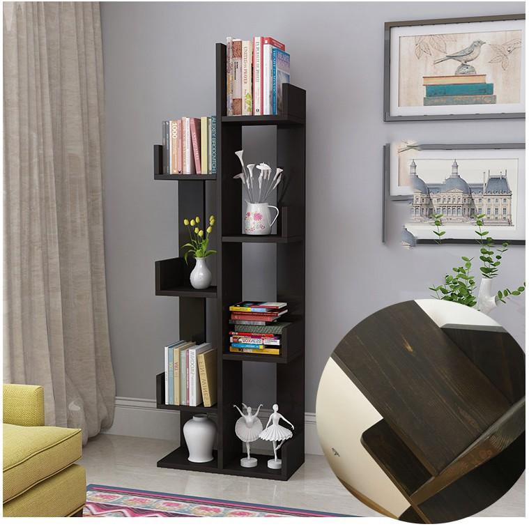 Kệ sách hình cây gỗ xương rồng phòng khách