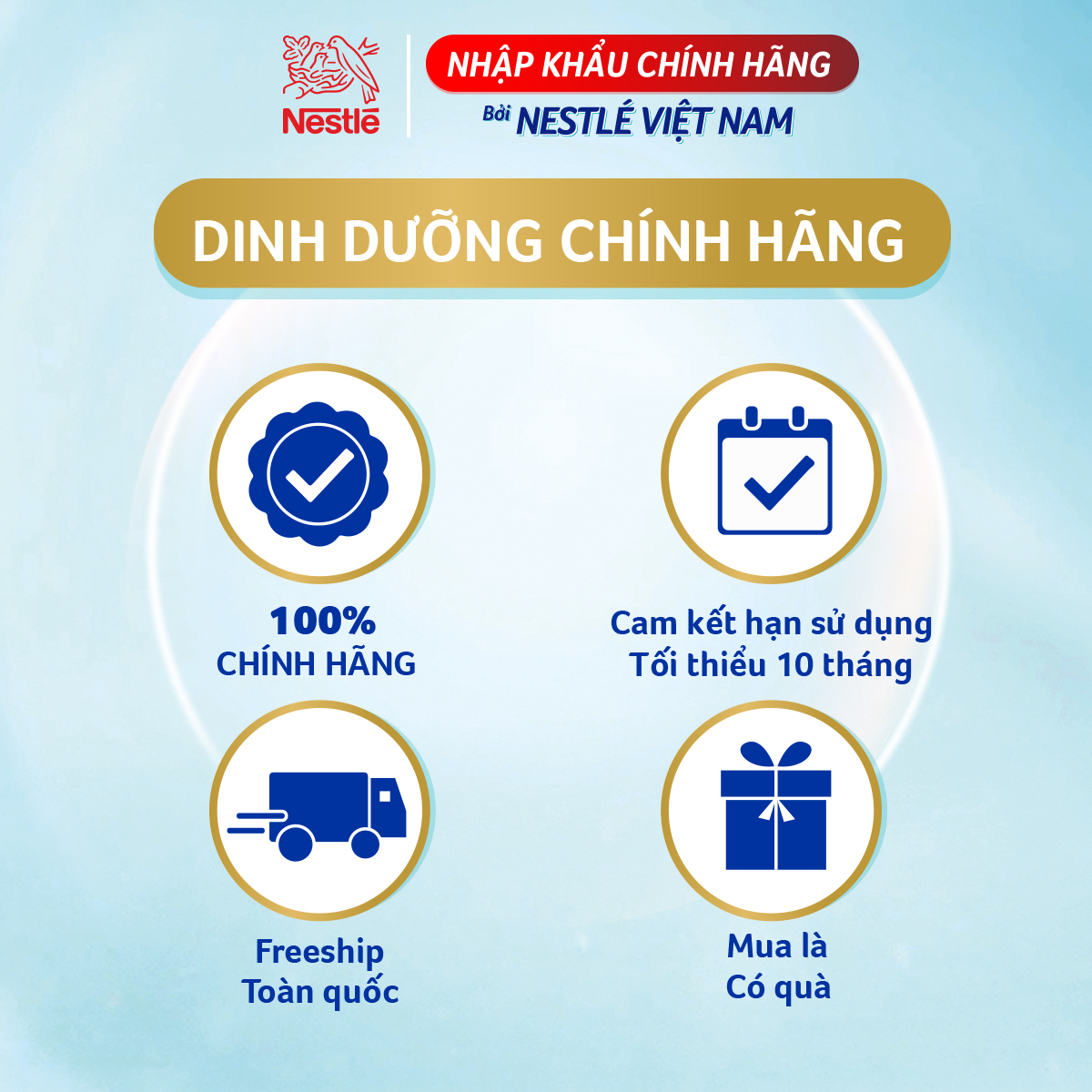 Combo 3 sản phẩm dinh dưỡng công thức Nestlé NAN OPTIPRO 4 lon 900g - Tặng lều khám phá