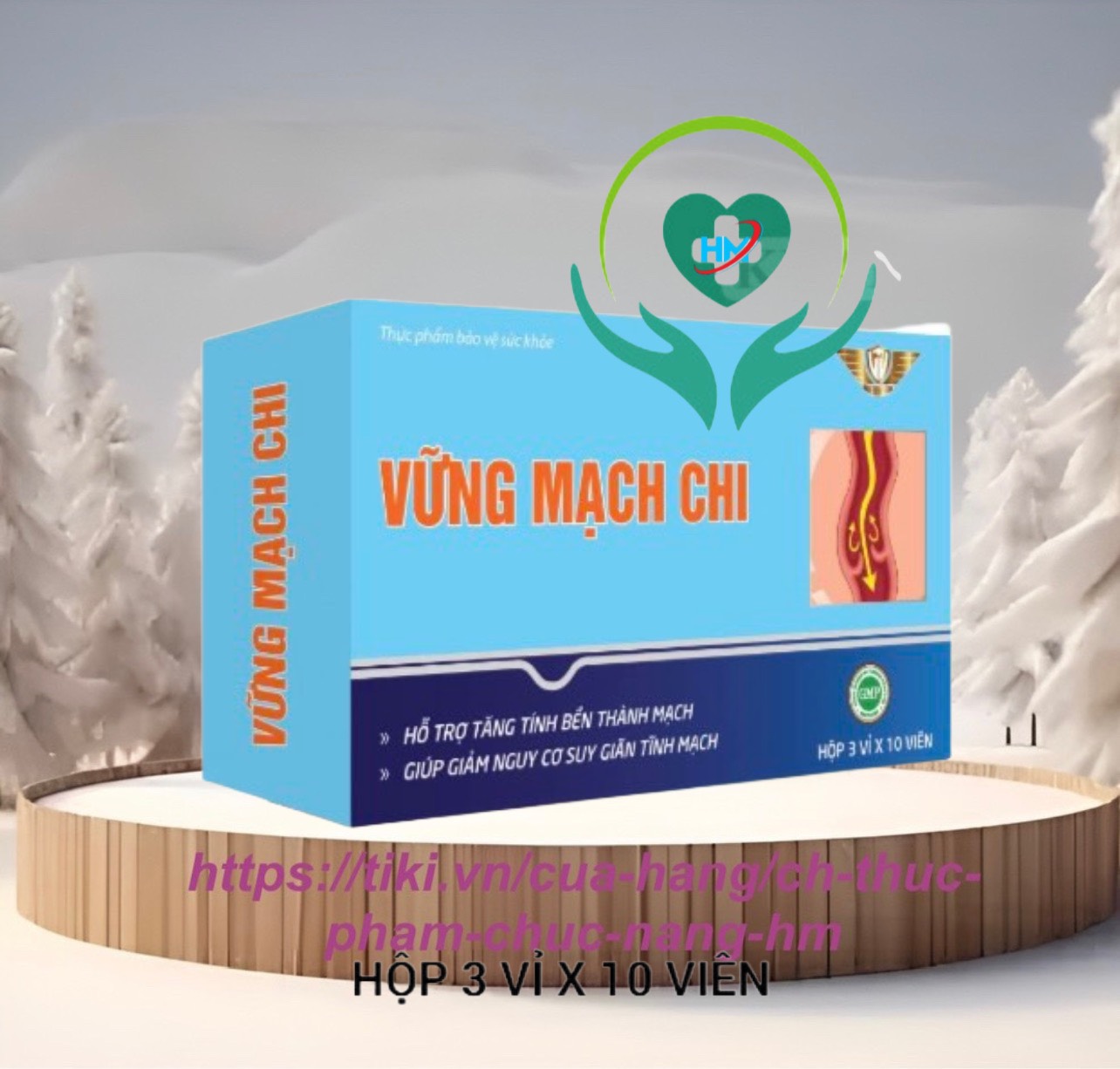 Vững mạch chi - hộp 30 viên - hỗ trợ tăng tính bền thành mạch, giúp giảm nguy cơ suy tĩnh mạch