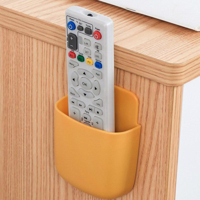 Kệ để remote, điện thoại dán tường đa năng tiện lợi, giá để đồ dùng tiện ích