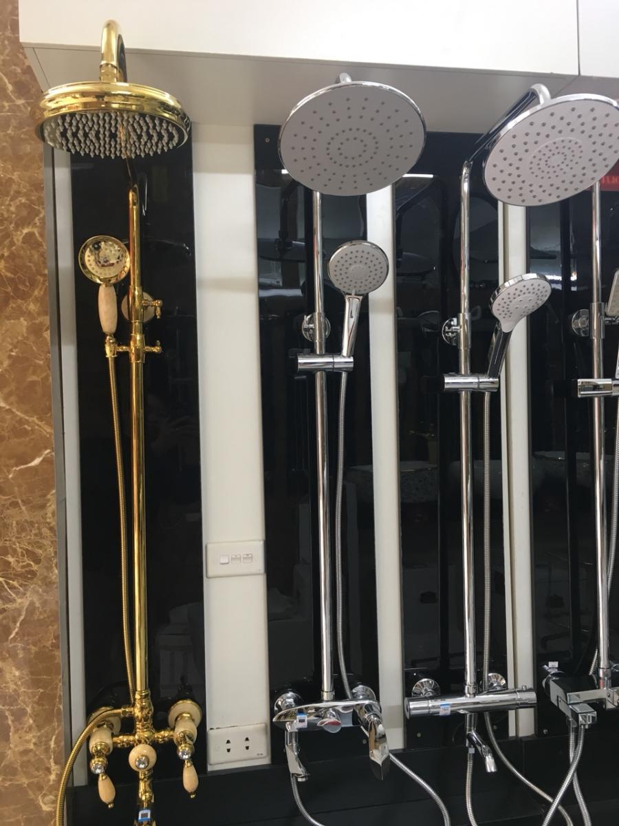 Sen cây tắm mạ vàng đính đá ngọc GS8762