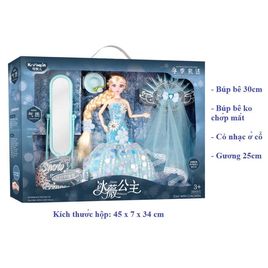 Búp bê ELSA Kèm Phụ Kiện Đồ Chơi Búp Bê Công Chúa Cho Trẻ Em