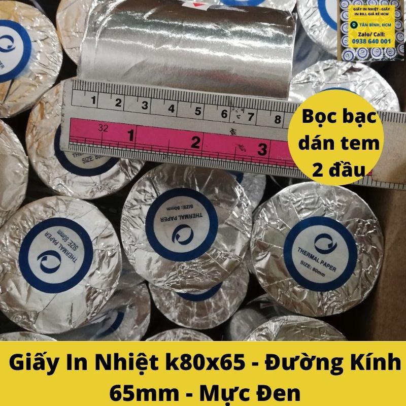 Thùng Giấy In Bill K80 65, Giấy In Hoá Đơn Khổ 80mm, Giấy In Nhiệt Khổ 80mm (50 CUỘN)