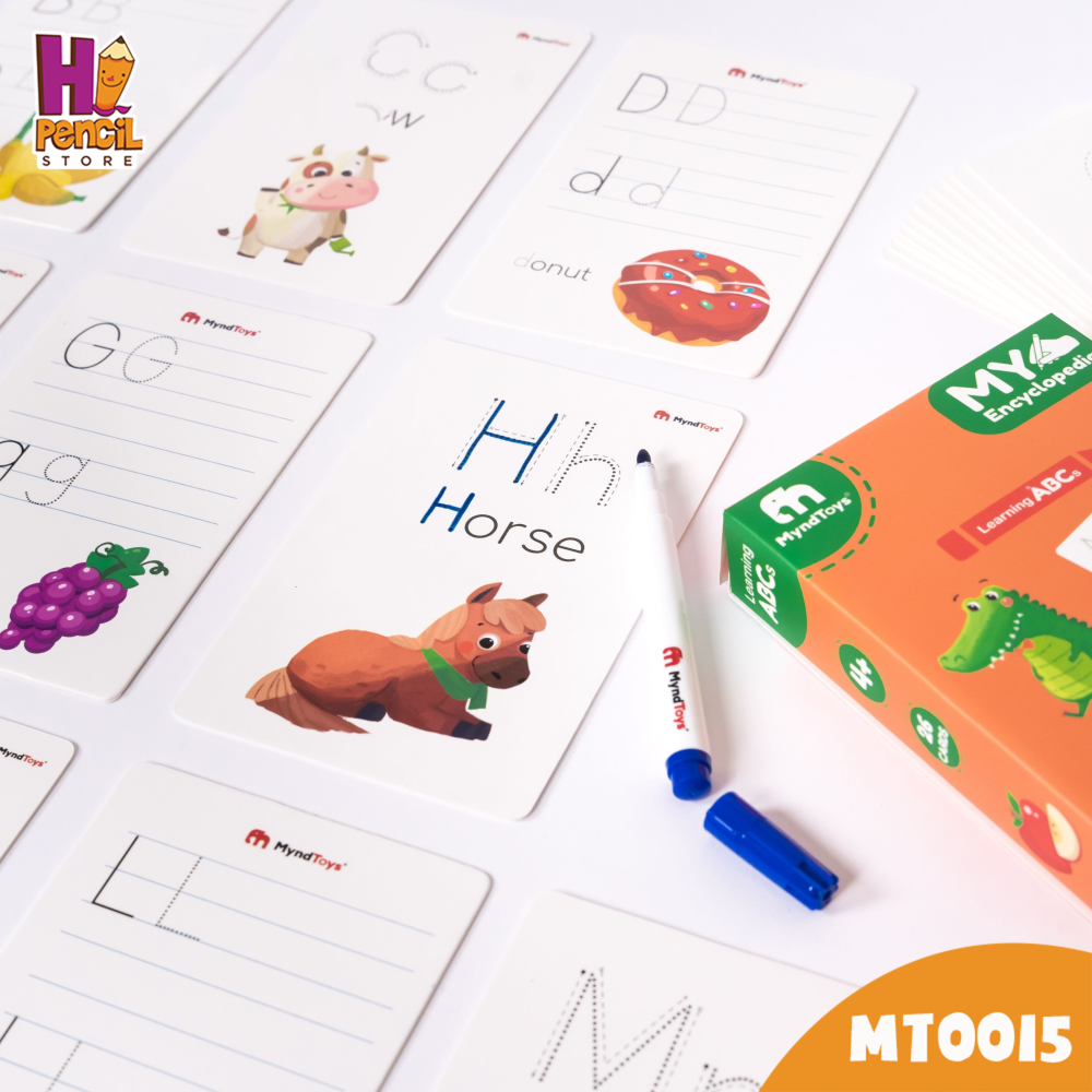 Đồ Chơi Giáo Dục MyndToys Thẻ Tập Viết Chữ Cái My Encyclopedia - Learning ABCs