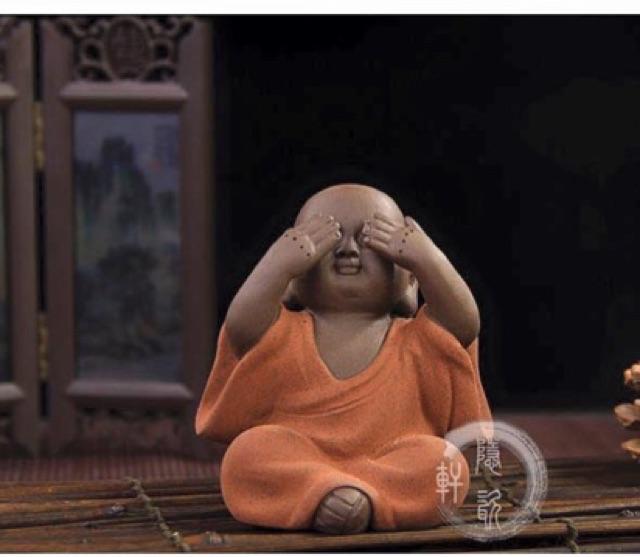 Bộ tượng 3 chú tiểu tam không gốm tử sa đẹp tphcm