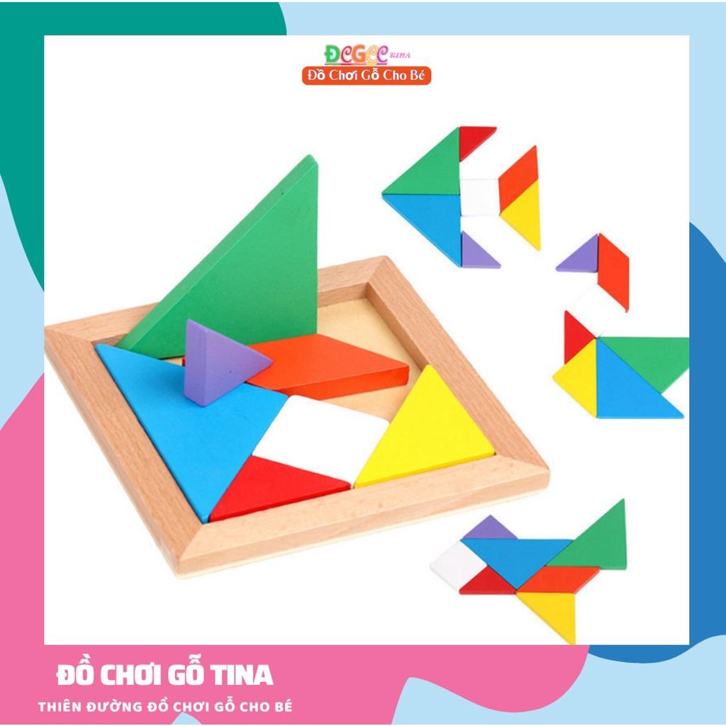 Đồ Chơi Xếp Hình TANGRAM -TINA- Trò Chơi Xếp Hình Được Nhiều Bé Thích - Đồ ChơiThông Minh Phát Triển Tư Duy Sáng Tạo