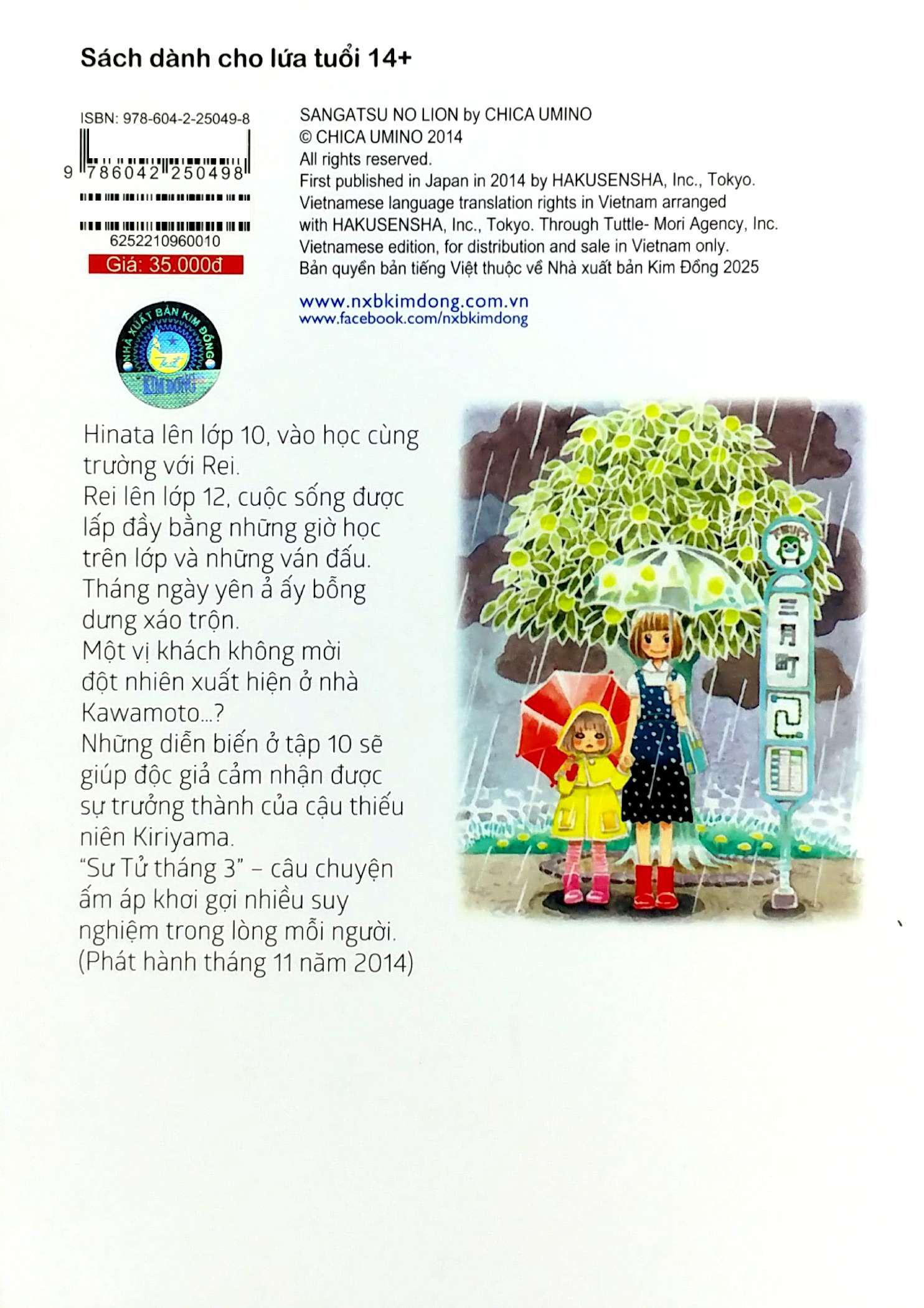 Sách - Sư Tử Tháng 3 - Tập 10 (Tái Bản 2025)