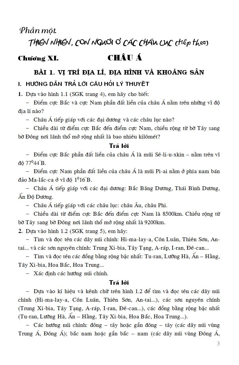 Giải Bài Tập Địa Lí 8