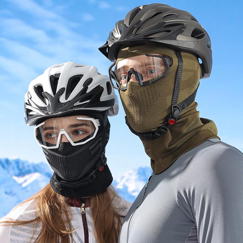 Thể thao Mũ xe đạp nhiệt xe máy ấm áp mặt nạ balaclava trượt tuyết chống trượt tuyết chạy bộ mũ đội mũ đội mũ trùm đầu Color: Middle Gray