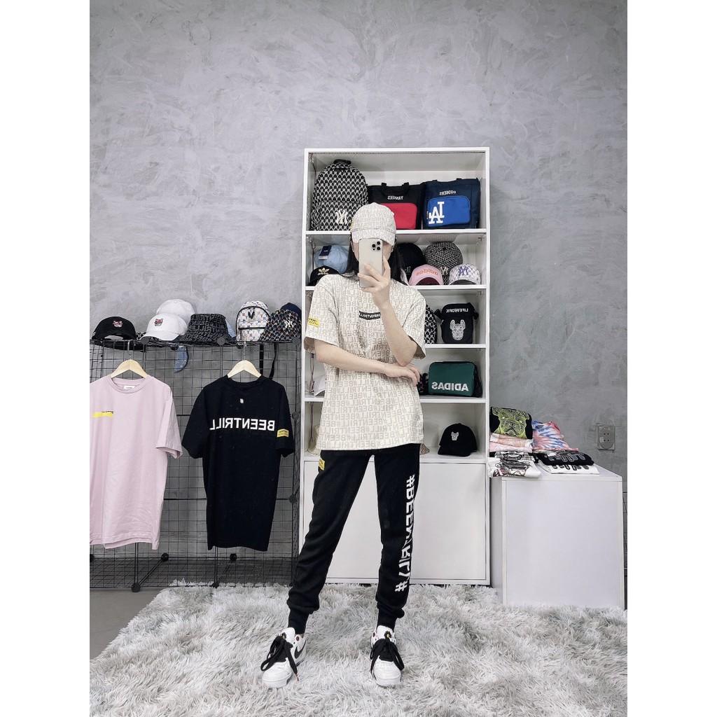 Áo thun tay lỡ phông Unisex nam nữ cotton beentrill monogram -B01