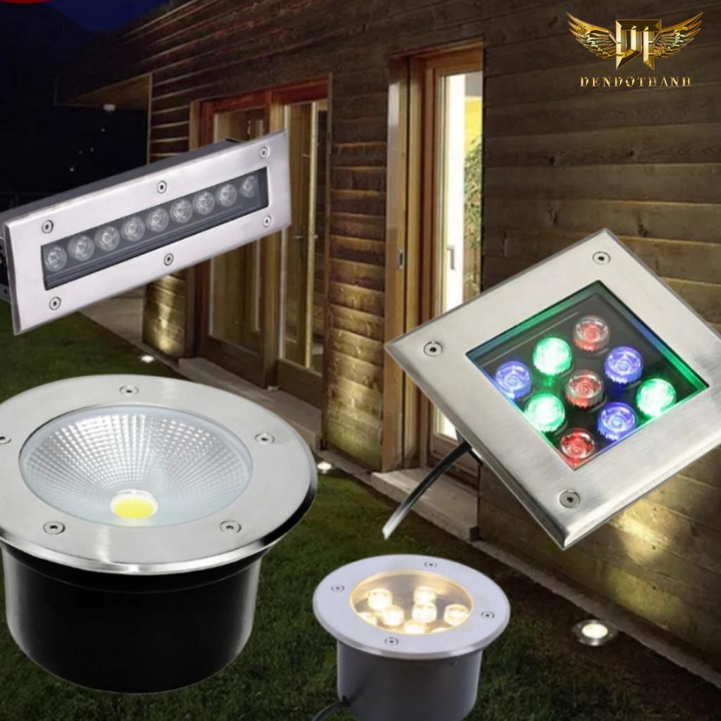 Đèn âm sàn, âm đất.RSV98 dẫn lối hắt tường hắt cây trang trí ngoại cảnh cao cấp ráp ánh sáng theo yêu cầu DDT - ÂM ĐẤT TRÒN 6W