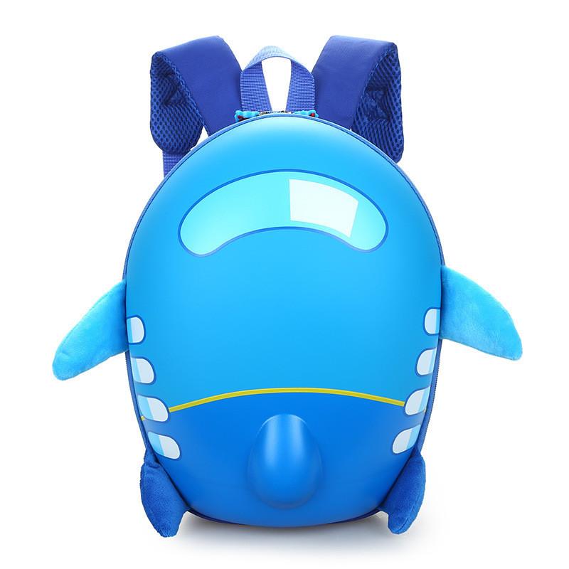 Hot 2019 Sáng Tạo máy bay Nhỏ trẻ em của cặp học sinh phim hoạt hình dễ thương vỏ trứng gói mẫu giáo ba lô schoolbag unisex