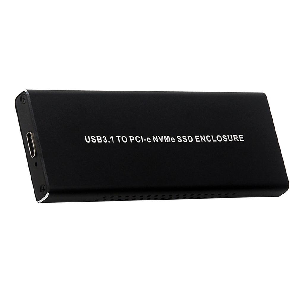 M.2 NVME to USB C 3.1 Type C 10Gbps Enclosure PCI-E SSD External Drive Box