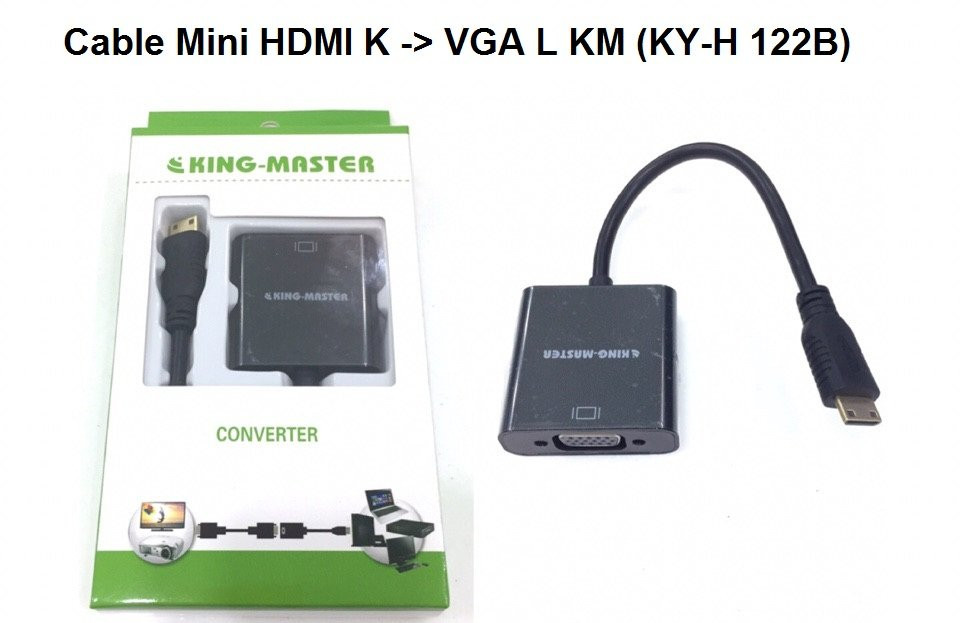 Cáp Chuyển Đổi HDMI H122B KING-MASTER SANG VGA- Hàng Nhập Khẩu