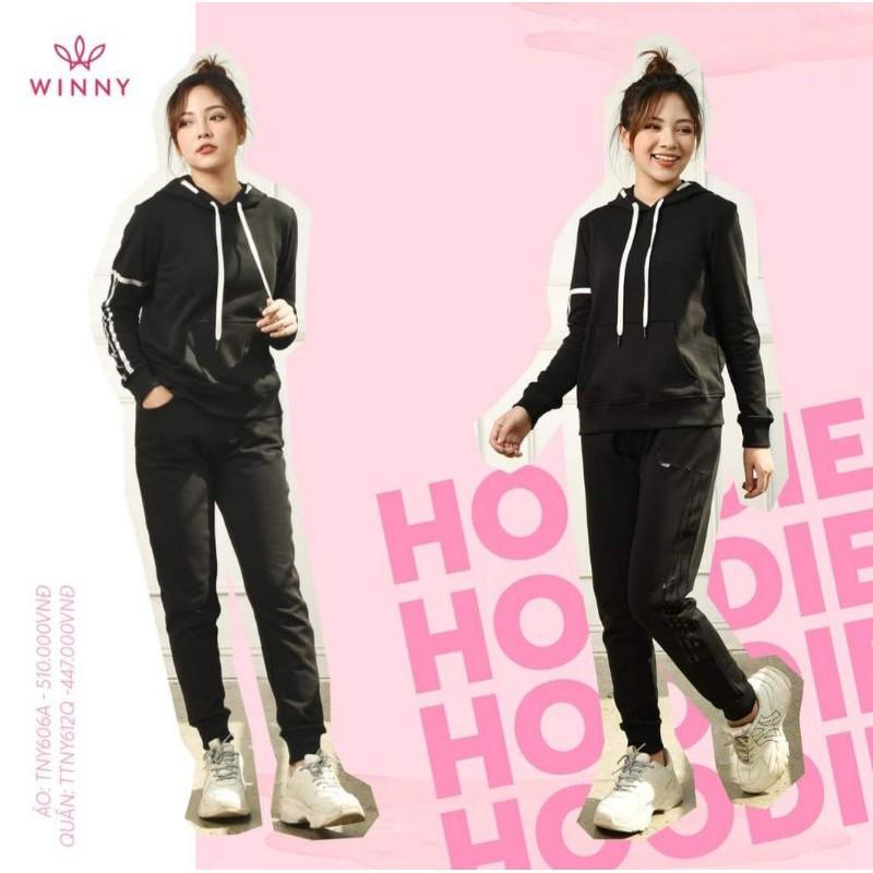 Bộ thể thao Winny nỉ da cá áo hoodie dài tay 606A611Q Giá 970.000đ