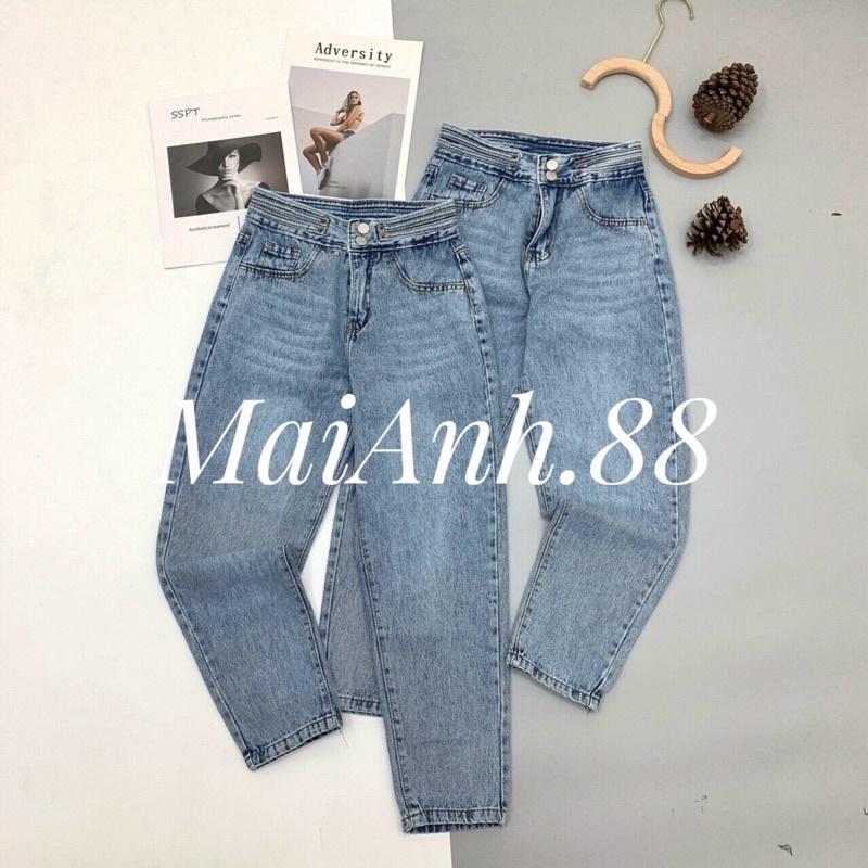 Quần baggy - quần jean baggy nữ cạp cao MaiAnh.88 phong cách Street style