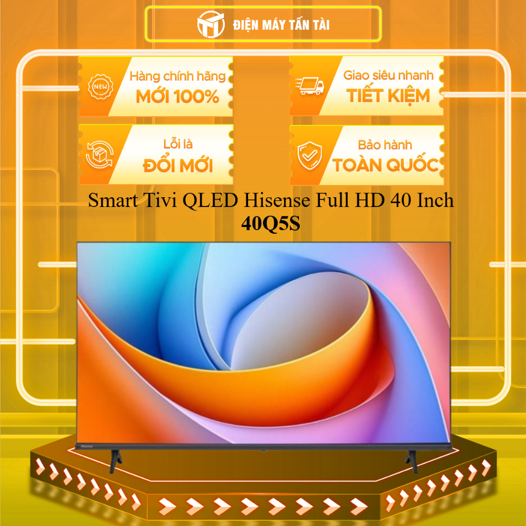 40Q5S - Smart Tivi QLED Hisense Full HD 40 Inch 40Q5S - HÀNG CHÍNH HÃNG - GIAO HCM