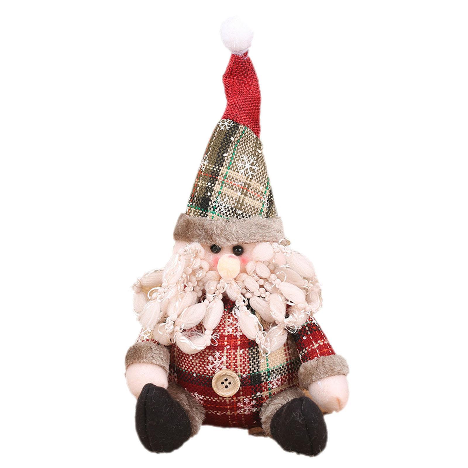 Christmas Plush Toy Ornaments Super Cute for Fireplace Christmas Tree Decor