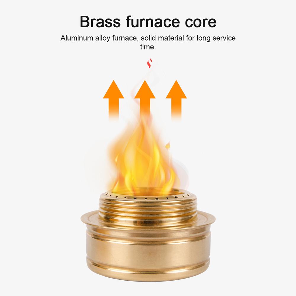 Aluminum Alloy Camping Alcohol Stoves Portable Picnic BBQ Furnace Windproof Alcohol Stoves Outdoor Cooking Furnace Household Tea Stoves