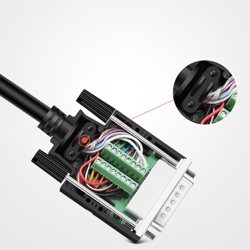 Đầu bấm cổng DB15 cái female bắt vít kèm vỏ ốp nhựa chân đồng HD-LINK YL-SCD-15F. HÀNG CHÍNH HÃNG