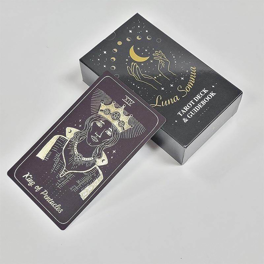 [Size Gốc] Bộ Bài Luna Somnia Tarot 78 Lá Bài 7x12 Cm  Đá Thanh Tẩy