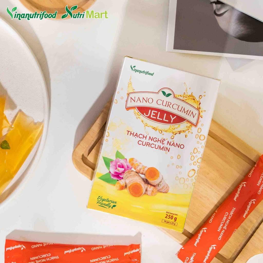 Thạch Nano Curcumin Vinanutrifood tăng cường đề kháng cho người mới ốm dậy Hộp 10 gói 250g