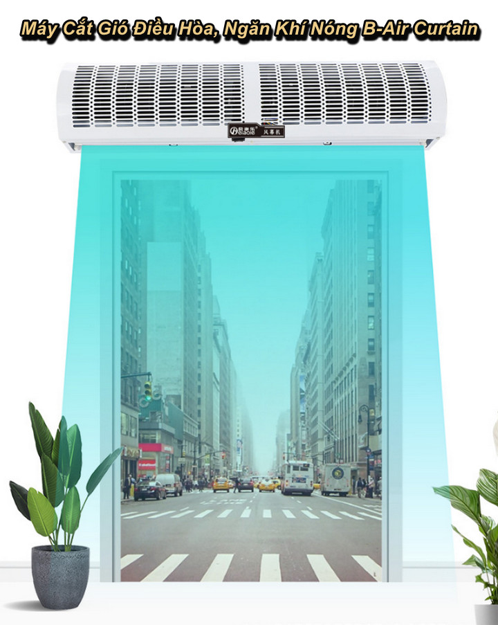 Máy Cắt Gió Điều Hòa Ngăn Không Khí Nóng B-Air Curtain Có Remote Điều Khiển Từ Xa - Home Decor Furniture