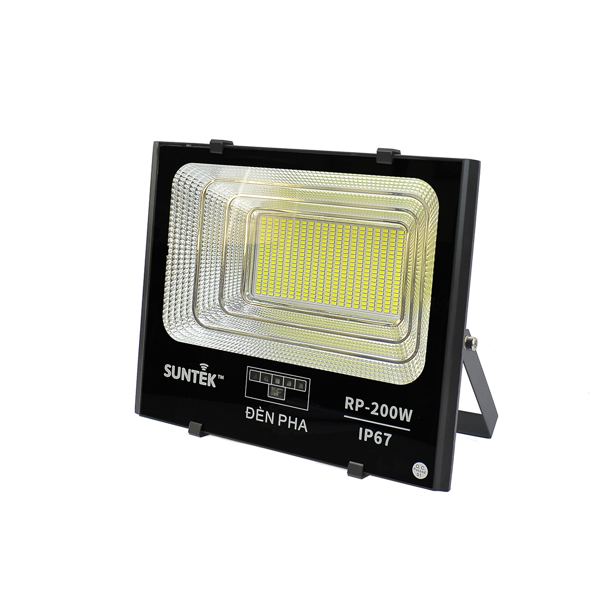 Đèn Pha Năng Lượng Mặt Trời SUNTEK RP-200W - Sáng suốt đêm | Tự động Bật/Tắt | Điều khiển Từ Xa | Chống Nước/Bụi/Sét | Tuổi thọ bóng LED 50.000 giờ - Hàng Chính Hãng - Bảo hành 18 tháng 1 đổi 1