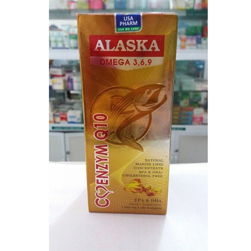 VIÊN UỐNG DẦU CÁ OMEGA 369 - TỐT CHO MẮT, TIM, NÃO - HỖ TRỢ ĐẸP DA - GIẢM NGUY CƠ MẮC BỆNH TIM MẠCH - DÙNG CHO MỌI ĐỐI TƯỢNG - ALASKA OMEGA 3,6,9 COENZYM Q10 - LỌ 100 VIÊN