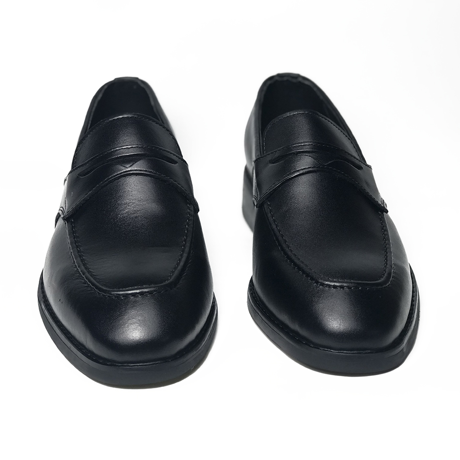 Giày Tây Công Sở Full Strap Penny Loafer MAD Black da bò cao cấp phong cách lịch lãm giá rẻ nhất hà nội