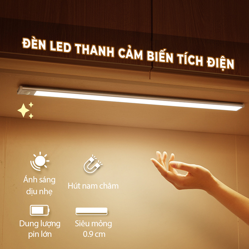 Hình ảnh Đèn led thanh cảm biến tích điện  cảm ứng cơ thể người -K1487