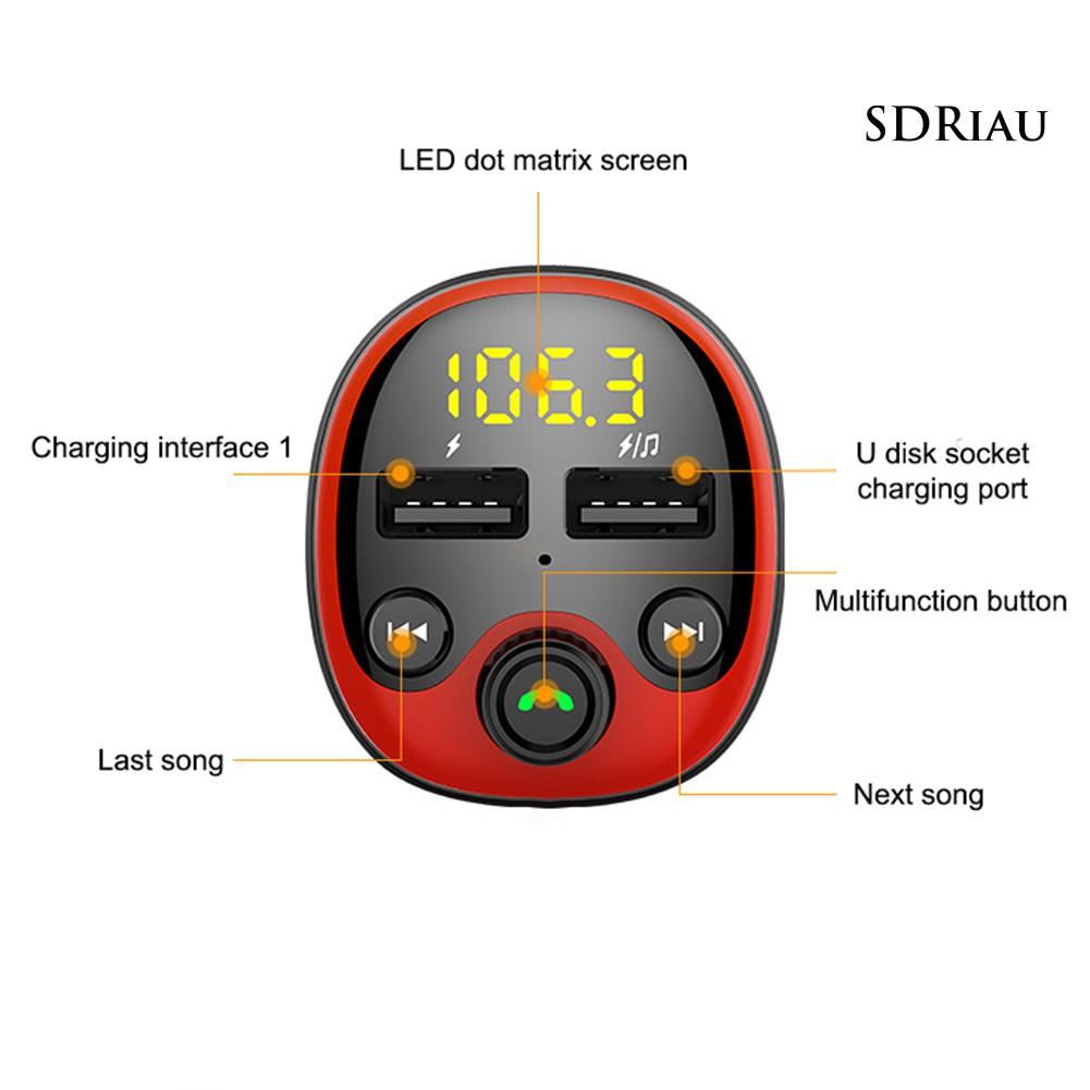 Máy Nghe Nhạc Mp3 Có Cổng Sạc Usb Và Kết Nối Bluetooth Cho Xe Hơi