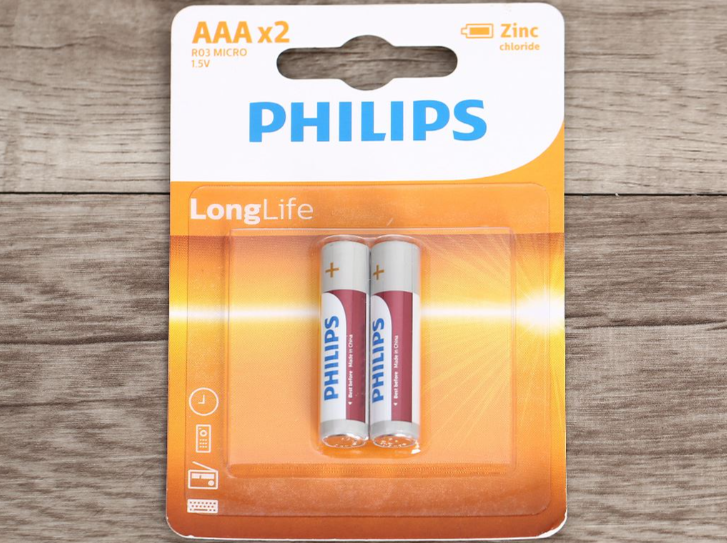 Pin AAA Philips vỉ 2 viên