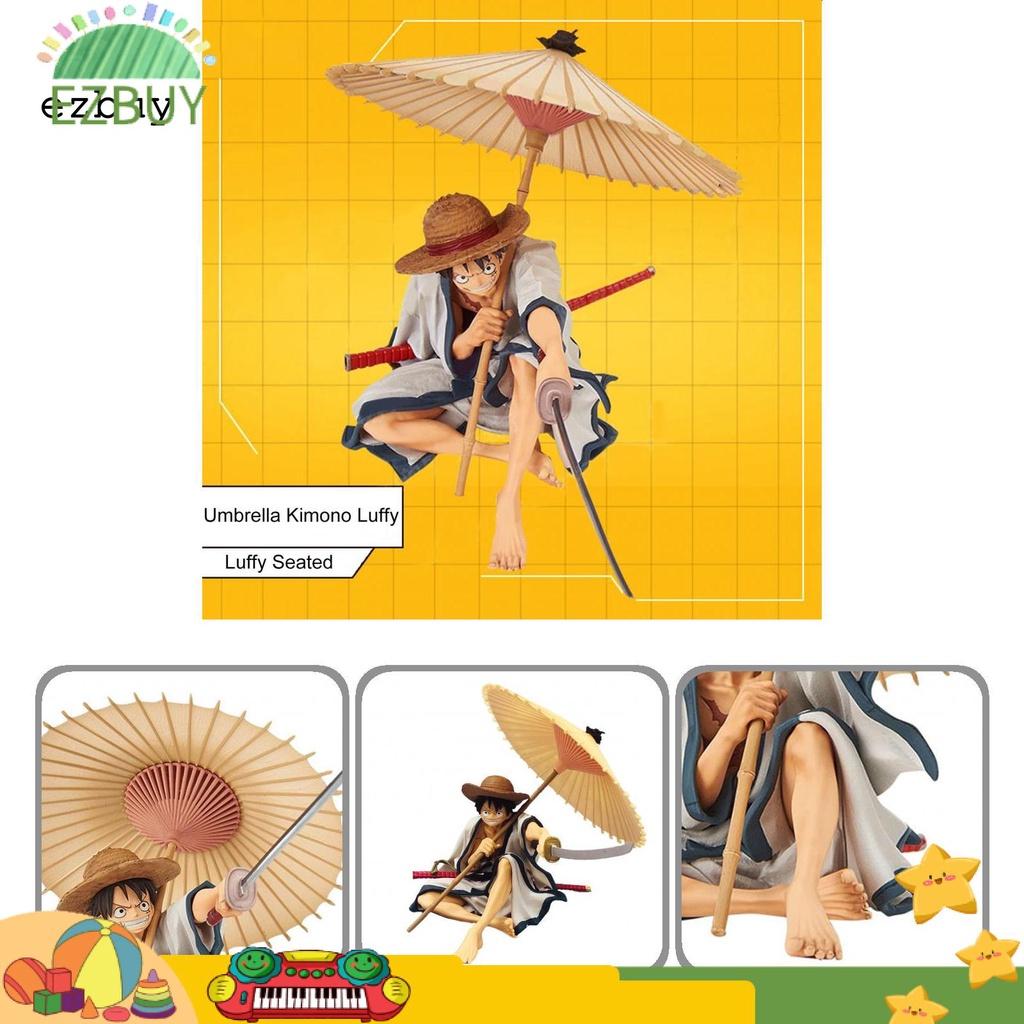 Clear Line Model Toy Japanese Anime Luffy Character Statue Doll Collectible Desktop Decor