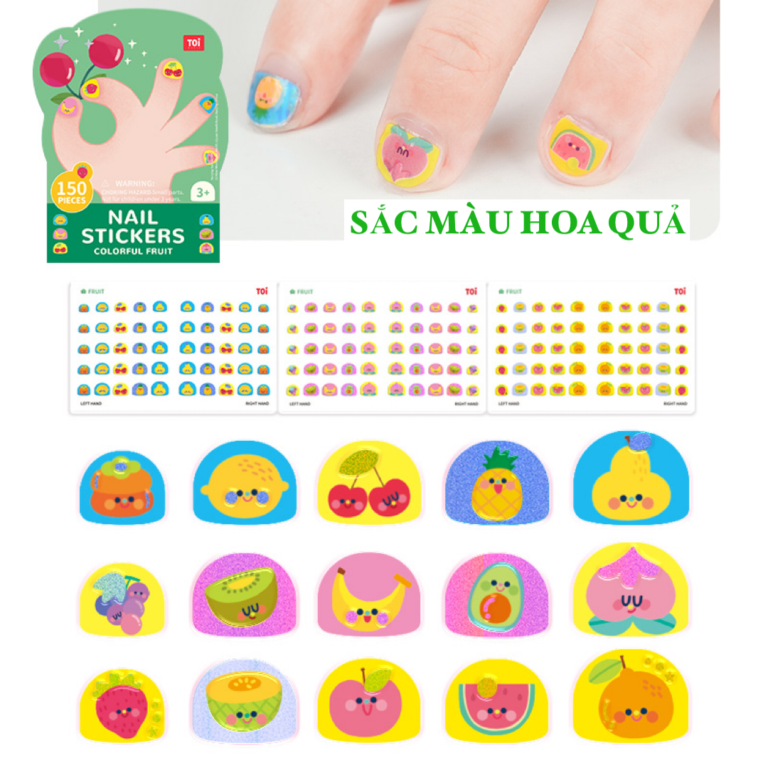 Đồ chơi Dán Móng Tay và Hình Xăm Nail Stickers and Tatoos Chính hãng TOI - Dành cho bé từ 3 tuổi