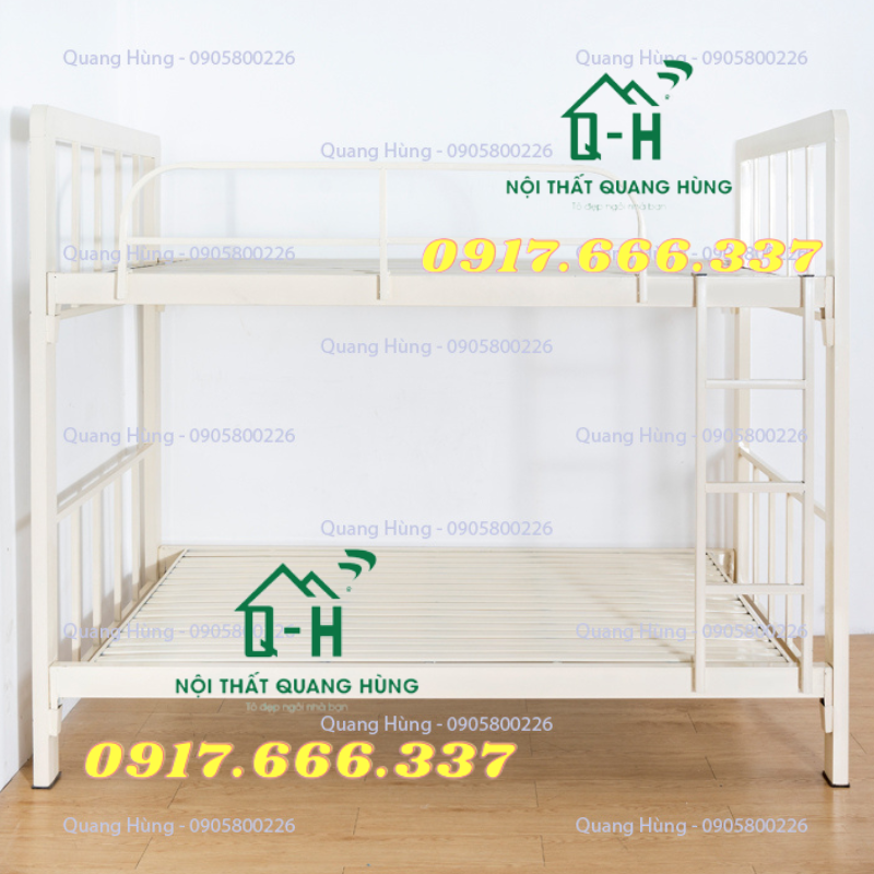 Giường sắt hộp tầng trên 1m2 tầng dưới 1m2 cao cấp