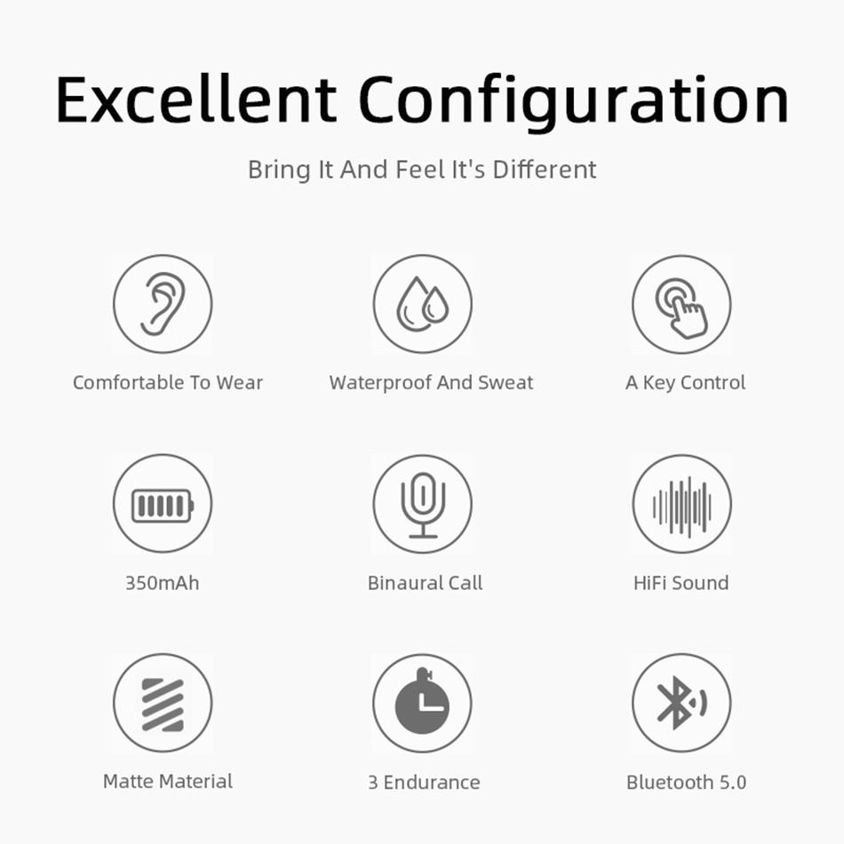 Mini 2 TWS Tai Nghe Không Dây Bluetooth 5.0 Tai Nghe Tai Nghe Nhét Tai Thể Thao Tai Nghe Nhét Tai Tai Nghe Rảnh Tay Tai Cho iPhone Xiaomi Samsung