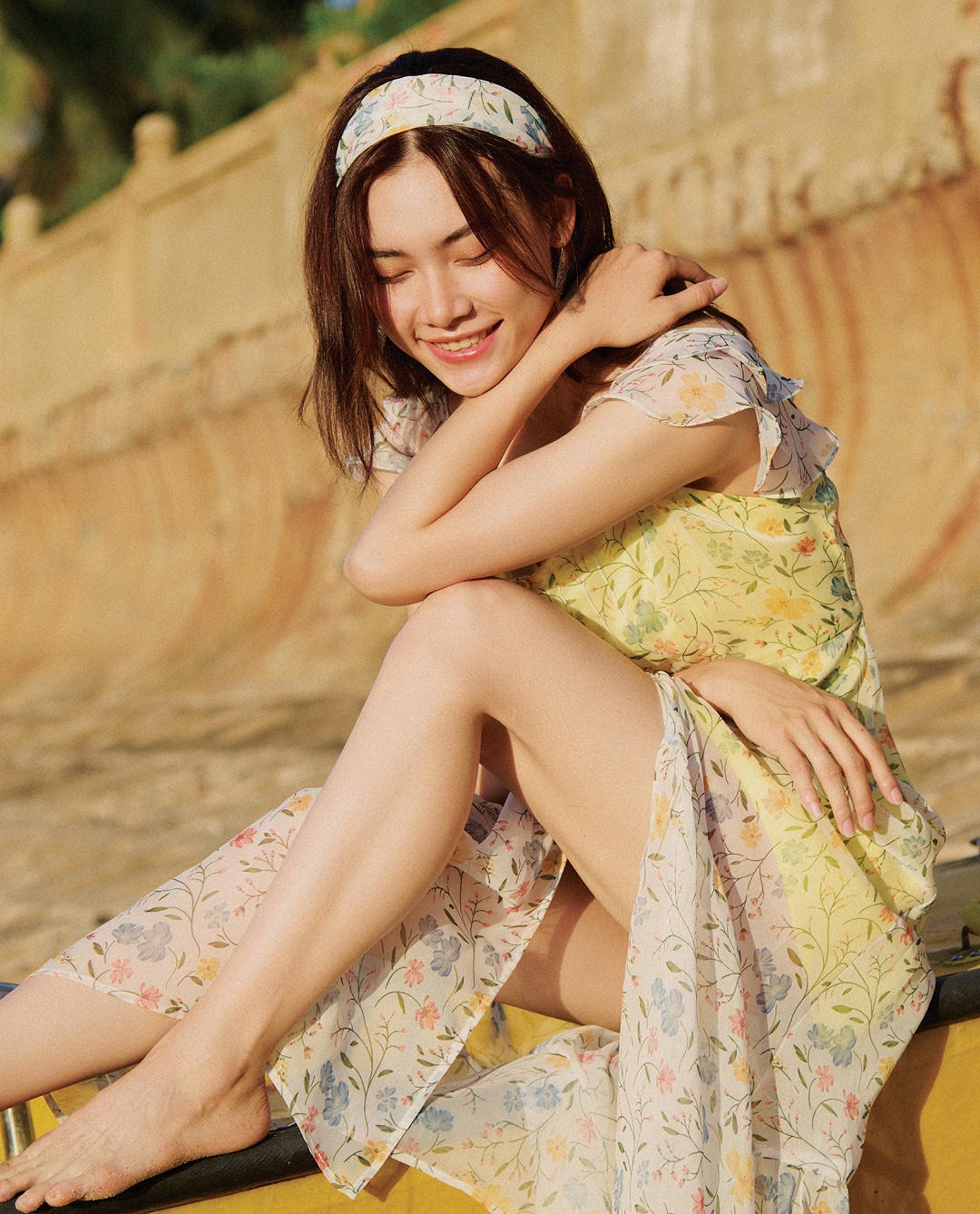 Đầm Maxi Soleil DRE187 thời trang thiết kế Hity