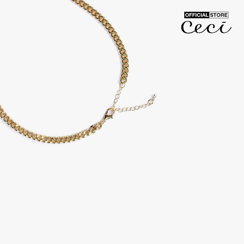 CECI - Dây chuyền nữ mắc xích phối mặt hình trái tim thời trang CC4-01000185-27