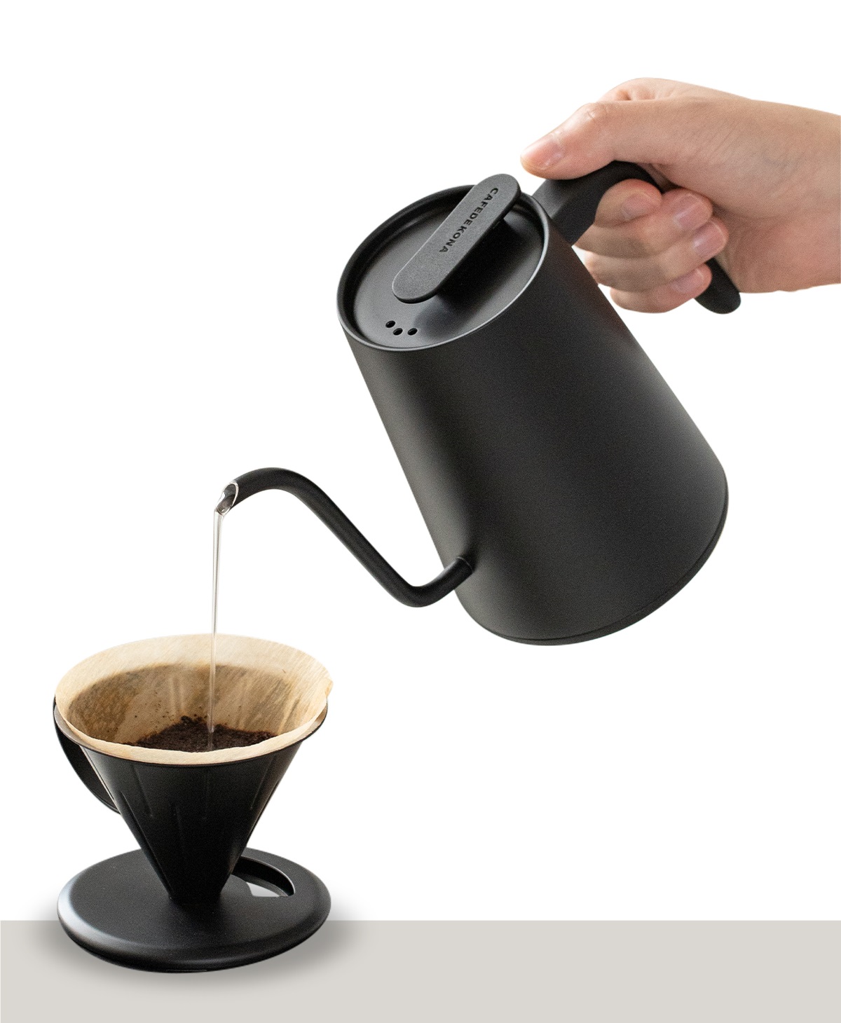 Bếp ấm cổ ngỗng đun nấu siêu tốc giữ nhiệt 600ml CAFE DE KONA