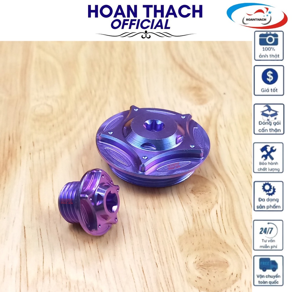 Bộ Ốc Mâm Lửa Gr5 Titan Tím dùng cho dòng xe máy SP001154