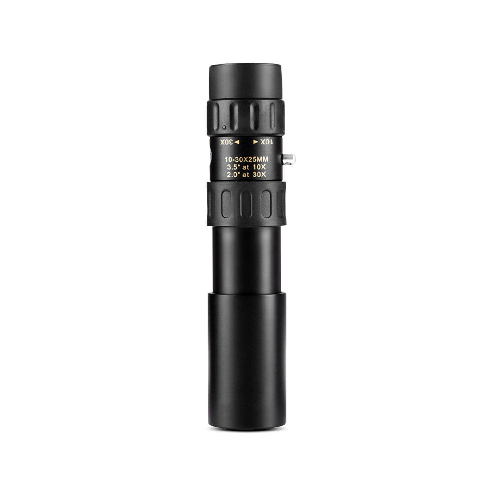 10X-30X Monocular Telescope Compact Portable Telescope with BAK4 Prism FMC Lens Carrying Bag for Concert Sports Events