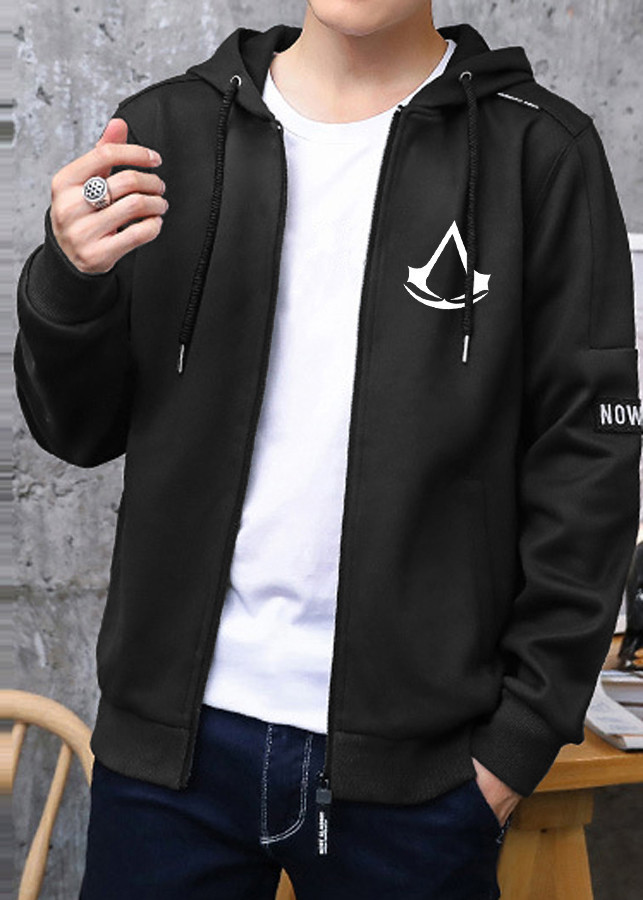 Combo Áo khoác Hoodie, găng tay Assassins Creed