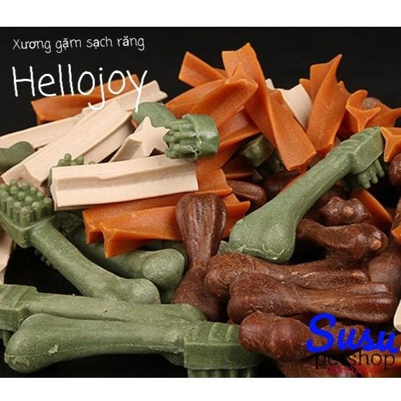 Xương bàn chải gặm sạch răng cho chó Hellojoy (ngẫu nhiên)