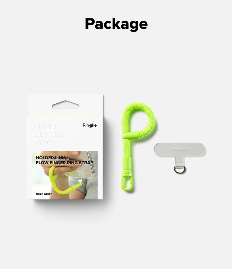 Dây đeo điện thoại RINGKE Holder Link Flow Finger Ring Strap - Hàng Chính Hãng