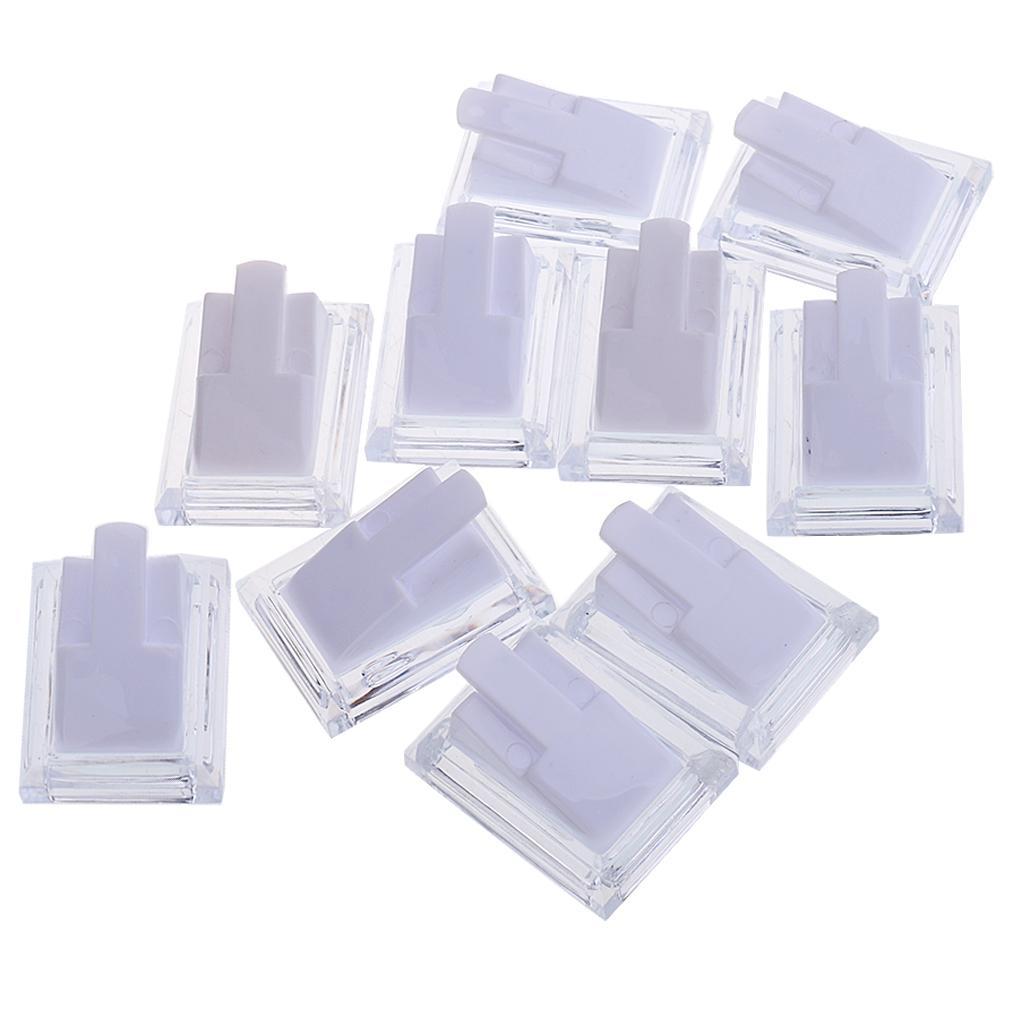 20pcs Mini Plastic Ring Stand Holder for Women Jewelry Storage Display